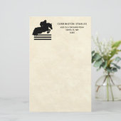 ジャンパーシルエットを馬好きに表示 便箋 (スタンド正面)