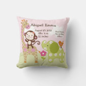 ジャンパーソナライズされたグルの女の子枕の形見 クッション (正面)