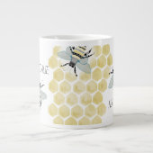 ジャンパーソナライズされたボ·ゼン·ドードル·ビー·マグ ジャンボコーヒーマグカップ (正面)