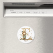 ジャンパーパーソナライズされたで可愛い居心地の良いクリスマスフェアリー マグネット (インサイチュ (食洗機))