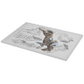 ジャンパーホースフェンスモンタージュ カッティングボード (角)