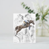 ジャンパーホースフェンスモンタージュ ポストカード (スタンド正面)