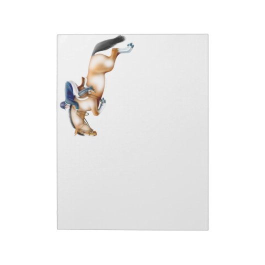 ジャンパー絵を描ホースノートパッドを表示 ノートパッド (回転)