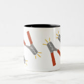 ジャンパー線のマグ ツートーンマグカップ (中央)