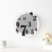 ジャンパ付き番号時計 ラージ壁時計 (ホーム)