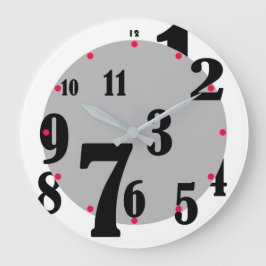 ジャンパ付き番号時計 ラージ壁時計