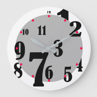 ジャンパ付き番号時計 ラージ壁時計