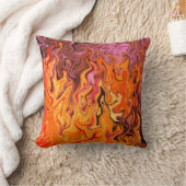 ジャンピンの炎…... クッション (ブランケット)