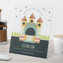 ジャンピングキャッスルジャンプ遊&誕生日カスタムパーティー 台座サイン