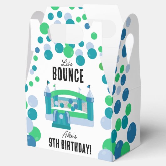 ジャンピングキャッスルバウンシーボーイズ誕生日パーティー フェイバーボックス (オープン)