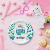 ジャンピングキャッスルバウンシーボーイズ誕生日パーティー ペーパープレート (パーティー)