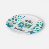 ジャンピングキャッスルバウンシーボーイズ誕生日パーティー ペーパープレート (アングル)