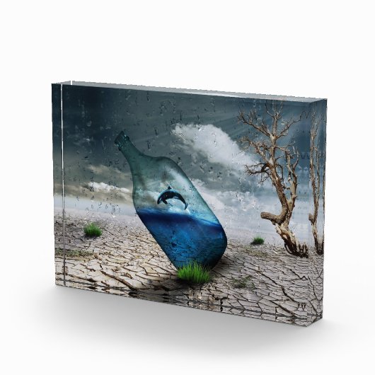 ジャンピングキラーホエールボトル フォトブロック (右)