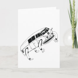 ジャンピングコムビバンイラストレーショングリーティングカード カード