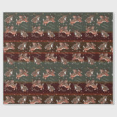 ジャンピングジャッカロップクリスマスラッピング紙 ラッピングペーパー (フラット)