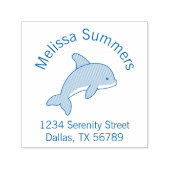 ジャンピングドルフィンアドレス セルフインキングスタンプ (デザイン)