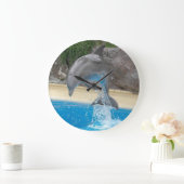 ジャンピングドルフィン ラージ壁時計 (ホーム)
