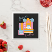 ジャンピングバウンシーレンタルパーティーハウス誕生日 スタンダードカクテルナプキン (インサイチュ)