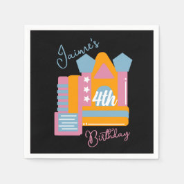 ジャンピングバウンシーレンタルパーティーハウス誕生日 スタンダードカクテルナプキン