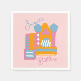 ジャンピングバウンシーレンタルパーティーハウス誕生日 スタンダードカクテルナプキン