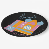 ジャンピングバウンシーレンタルパーティーハウス誕生日 ペーパープレート (アングル)