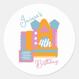 ジャンピングバウンシーレンタルパーティーハウス誕生日 ラウンドシール