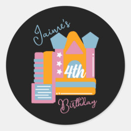 ジャンピングバウンシーレンタルパーティーハウス誕生日 ラウンドシール