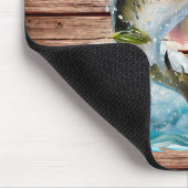 ジャンピングバスゴーン魚釣り マウスパッド (コーナー)