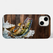ジャンピングバスゴーン魚釣り Case-Mate iPhoneケース (裏面 (横))