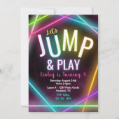 ジャンピングバースデー招待状 | ジャンピングパーティー 招待状 (正面)