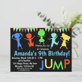 ジャンピングバースデー招待状 招待状 (スタンド正面)