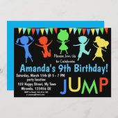 ジャンピングバースデー招待状 招待状 (正面/裏面)