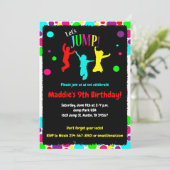 ジャンピングパーティー/トランポリンバースデーパーティー 招待状 (スタンド正面)