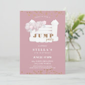 ジャンピングパーティー バウンスハウス トランポリン 誕生日 招待状 (スタンド正面)