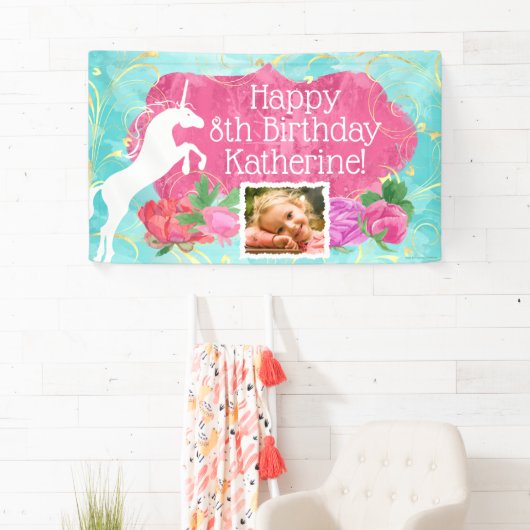 ジャンピングユニコーンブライトガールズ誕生日 横断幕 (インサイチュ)