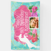 ジャンピングユニコーンブライトガールズ誕生日 横断幕 (縦)