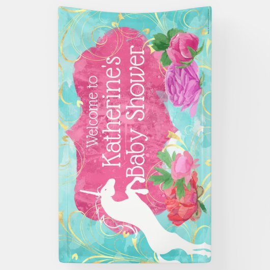 ジャンピングユニコーンブライトガールズ誕生日 横断幕 (縦)