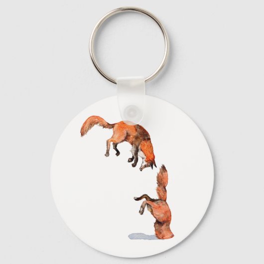 ジャンピングレッドキツネ キーホルダー (正面)