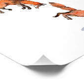 ジャンピングレッドキツネ フォトプリント            (角)