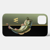 ジャンピング ラージマウスバス Case-Mate iPhoneケース (裏面 (横))