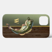 ジャンピング ラージマウスバス Case-Mate iPhoneケース (裏面 (横))