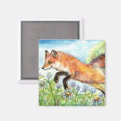 ジャンピーキツネ マグネット (正面/裏面)