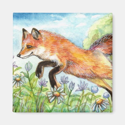 ジャンピーキツネ マグネット (正面)