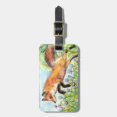 ジャンピーキツネ ラゲッジタグ (正面縦)