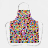 ジャンブルアルファベットパターン エプロン (正面)