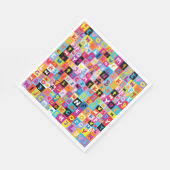 ジャンブルアルファベットパターン スタンダードランチョンナプキン (角)