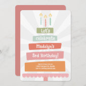 ジャンプお誕生日ケーキ 招待状 (正面/裏面)