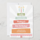 ジャンプお誕生日ケーキ 招待状 (正面)