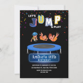 ジャンプして遊ぼう！お誕生日会 招待状 (正面)