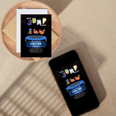 ジャンプして遊ぼう！誕生日パーティー 招待状